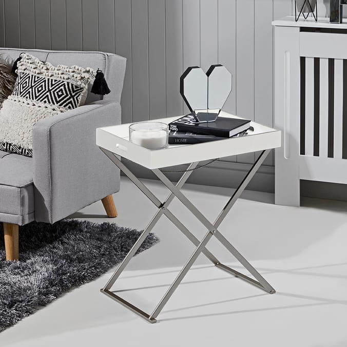 Folding tv table home shop bargains