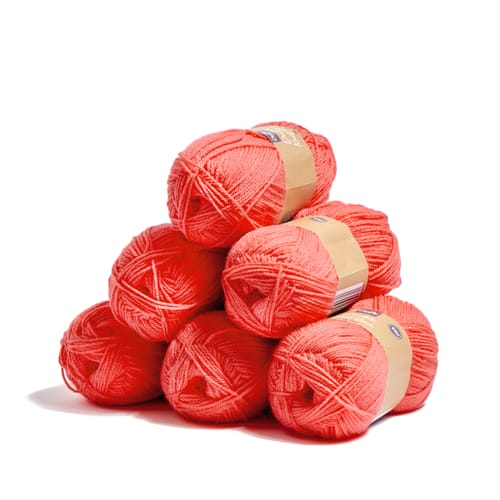 Crafty Things: Double Knit Yarn - Coral 100g (Case Of 6), 33914 ...