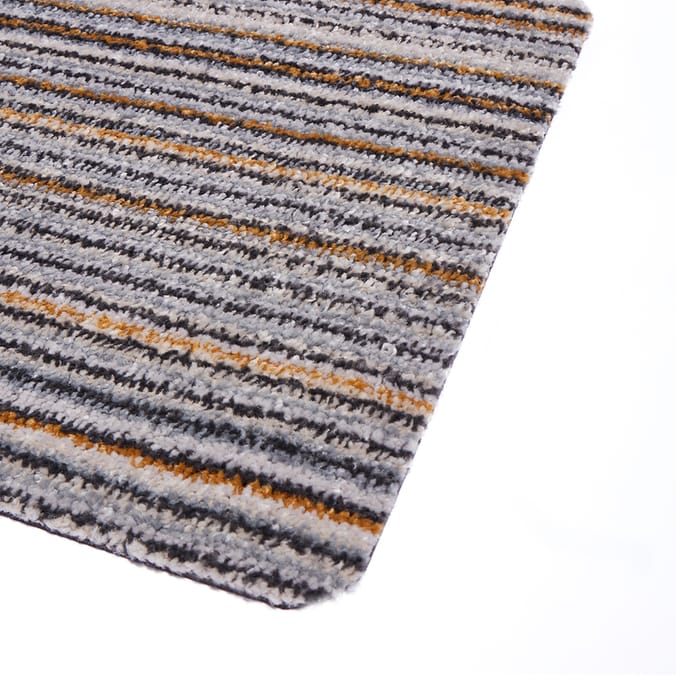 Design Studio Luxury Indoor Washable Doormat Yellow Stripe, doormat
