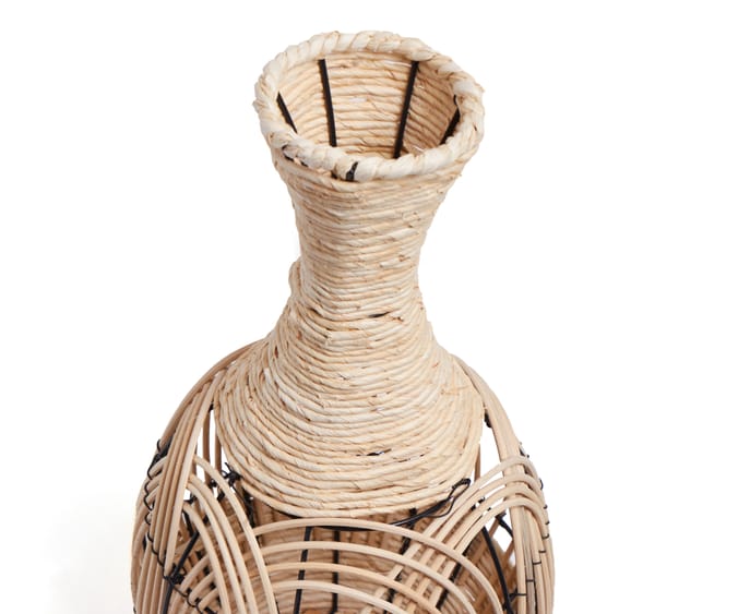 Jeff Banks Large Rattan Vase, 32277, 21805, 10322772, Vase, Rattan