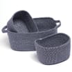 Home Collections: Cotton Rope Storage Basket Set - Navy