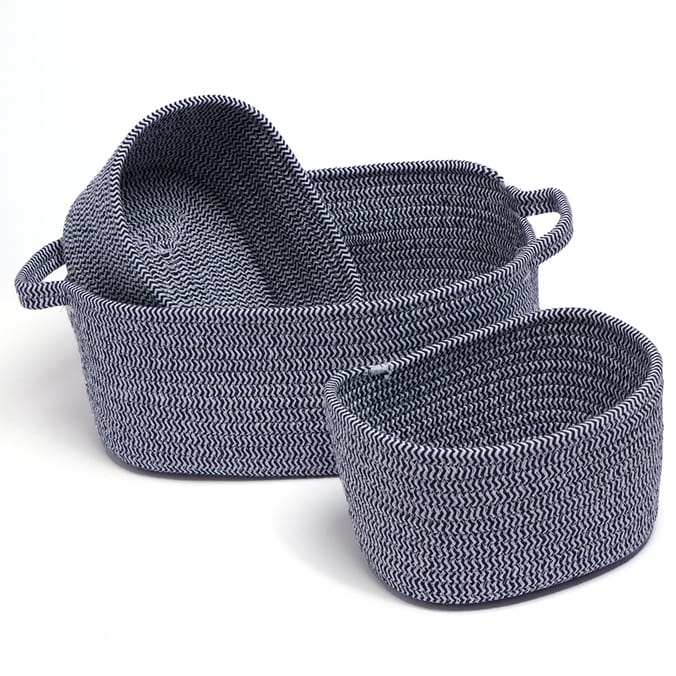 Navy storage baskets new arrivals