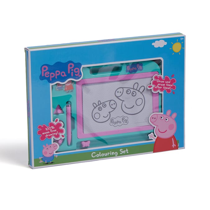 9PC Peppa Pig Coloring Book Kit Washable Markers Drawing