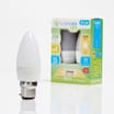 e-luminate: LED B22 Candle Warm White Light Bulb 2 Pack - 250 Lumens