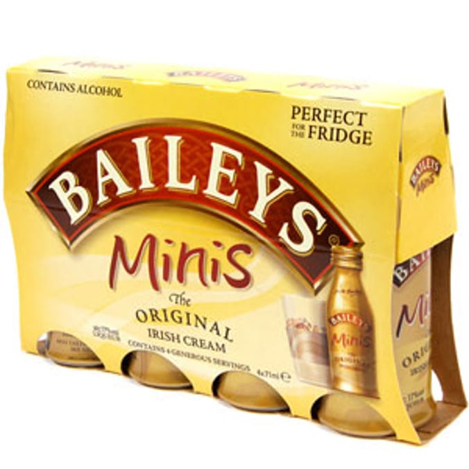 Bailey's Minis Original Irish Cream 4 Pack Home Bargains