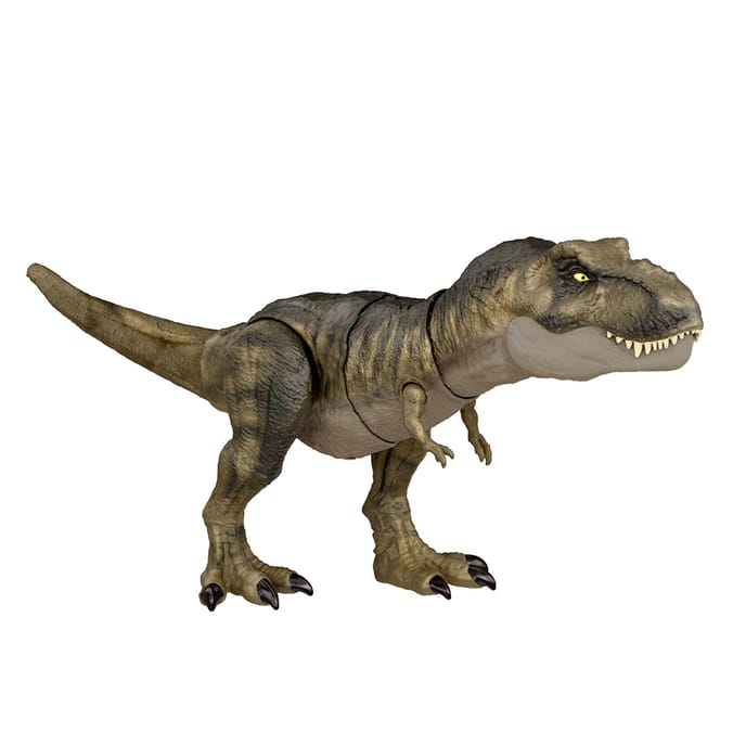 Jurassic World Dominion Thrash n Devour Tyrannosaurus Rex HDY55 00534 dino dinosaur dinosaurs park worlds 194735035403 Home Bargains