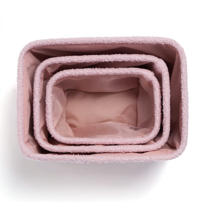 Teddy Soft: Teddy Storage (3 Pack) - Pink