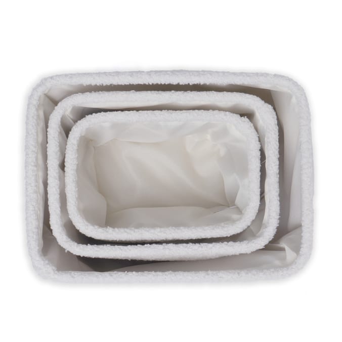 Teddy Soft: Teddy Storage (3 Pack) - Cream