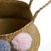 Home Collections: Pom Pom Seagrass Basket