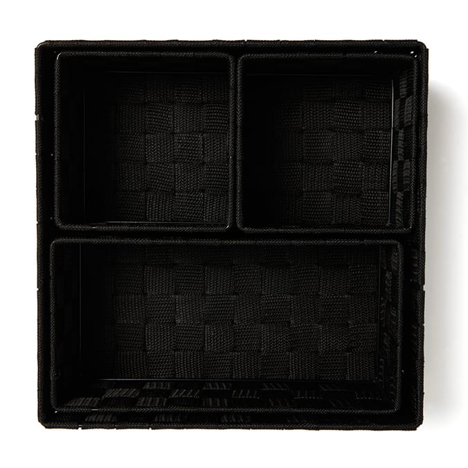 Home Collections: Set of 4 Storage Baskets - Black