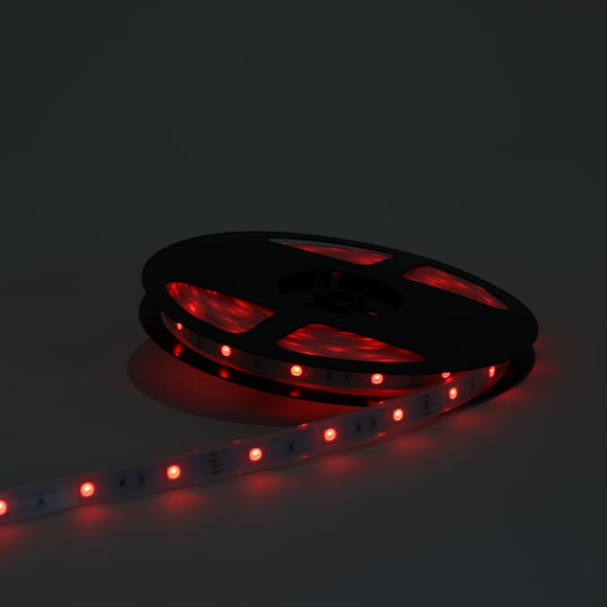 Prestige Mains Operated RGB LED Flexi Strip Lights 5m, colour