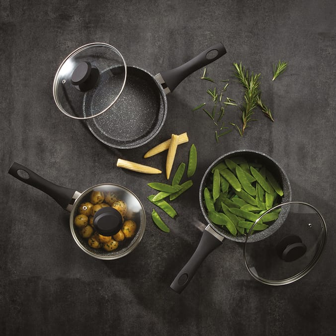 Hairy Bikers 3 Piece Saucepan Set, 16812, 5024996940985, saucepan, saucepans, pans, sets