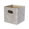 Home Collections: Crushed Velvet Storage Cube - Beige