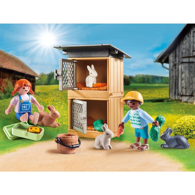 Playmobil rabbit pen 2024 with hutch argos