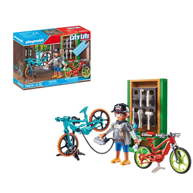 Playmobil City Life: Bike Workshop Gift Set – Growing Tree Toys