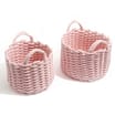 Home Collections: Round Cotton Rope Storage 2 Pack - Pink