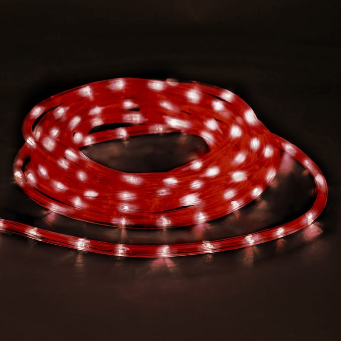 Prestige: 10m Mains Operated Rope Lights - Red