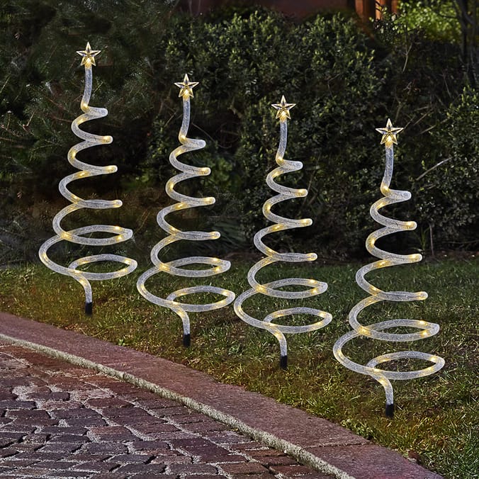 Prestige Battery Operated LED Spiral Light Set Warm White, Cool