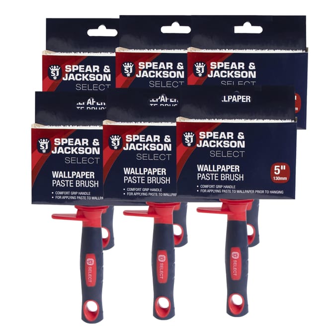 Spear & Jackson Select Wallpaper Paste Brush 5" (6 Pack), Wall Paper