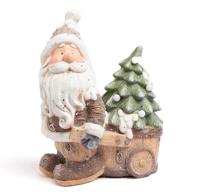 Festive Feeling: Santa & Cart Led Ornament 