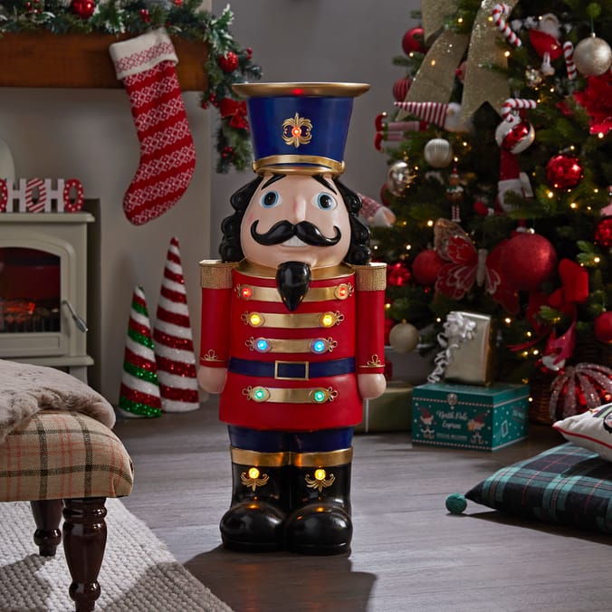 Festive Feeling: Light-Up LED Nutcracker - Large