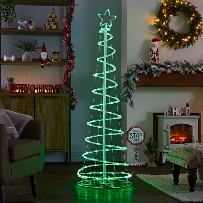 Prestige Colour Changing LED Spiral Tree With Remote Control, color