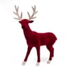 Festive Feeling: 20" Flocked Velvet Reindeer