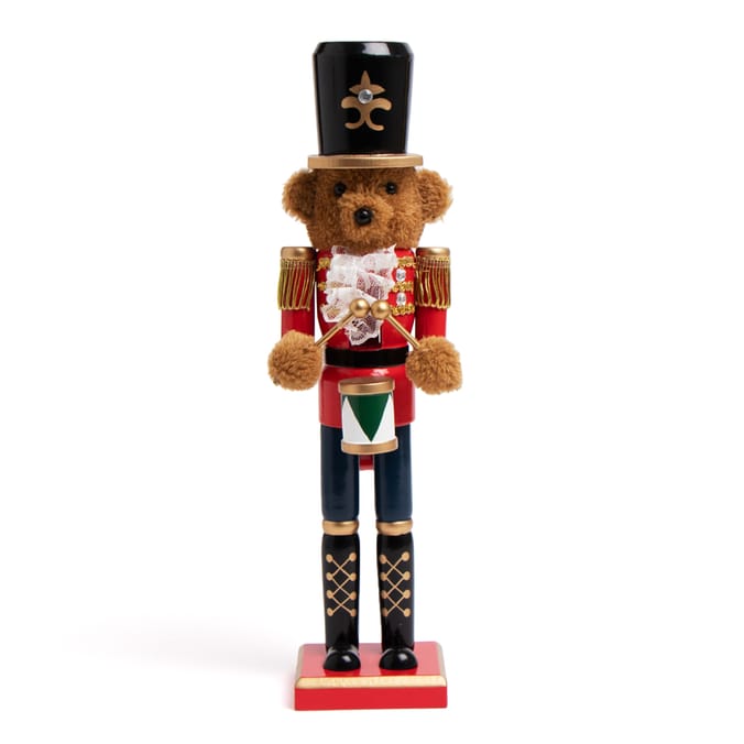 Festive Feeling 14" Nutcracker Christmas, Decoration, Festive, Wooden