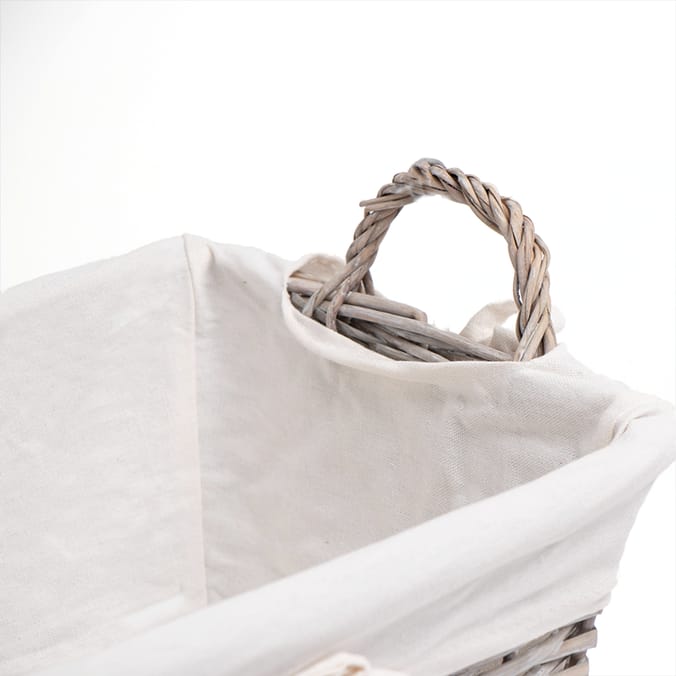 Festive Feeling Luxury Christmas Hamper Basket Grey/White Luxury