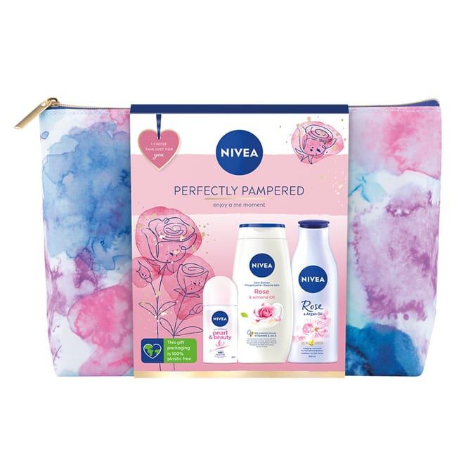 Nivea Perfectly Pampered Gift Set, 06102, rose, argan, almond, Gifts
