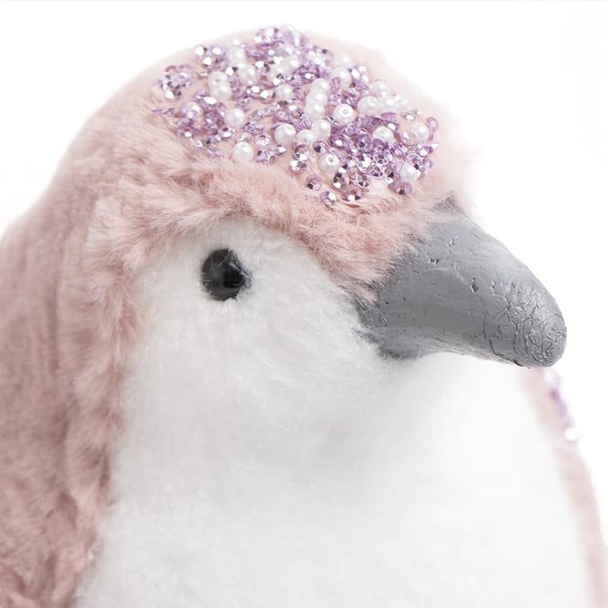 Festive Feeling: Small Penguin Decoration - Pink