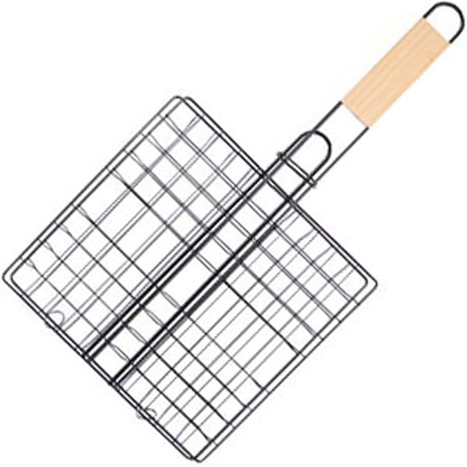 BBQ Bamboo Handle Meat Rack Home Bargains