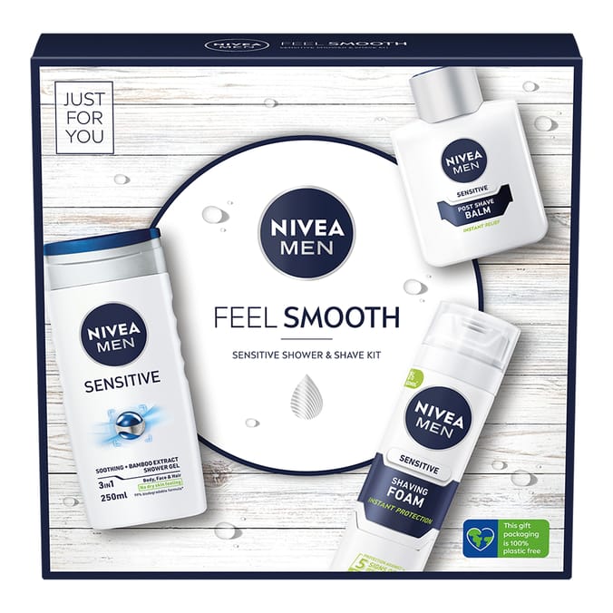 Nivea Men Feel Smooth Gift Set, 06159, 5025970012872 gift gifts set