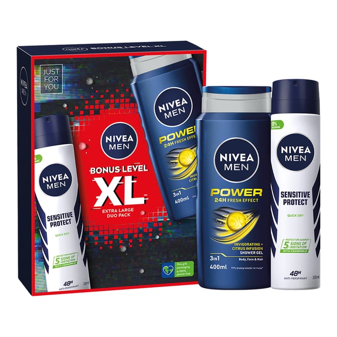 Nivea Men Bonus Level XL Gift Set, 86496, 5025970013404,gift gifts set