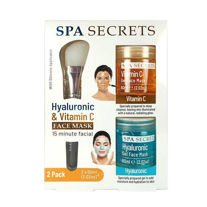 Spa Secrets Hyaluronic & Vitamin C Face Mask Gift Set, 07712