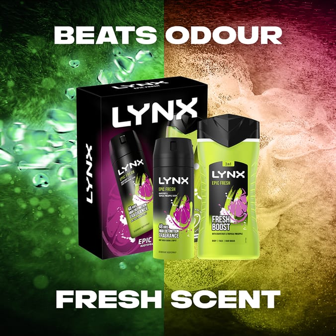 LYNX Epic Fresh Duo Gift Set, 08233, 8720182263384m for him his man
