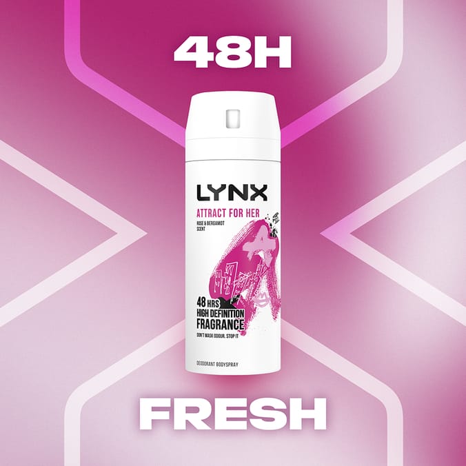 Lynx Attract For Her Duo Gift Set, deodorant, bodyspray, body, spray