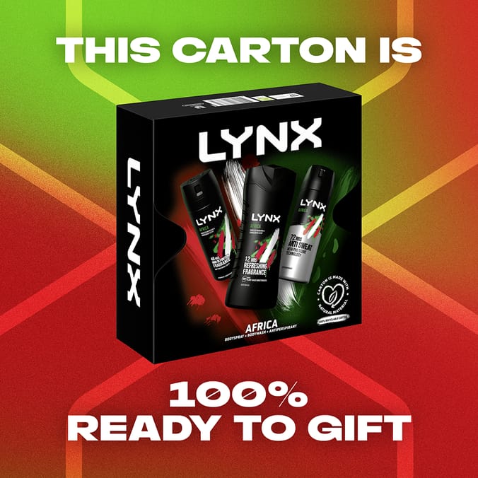 Lynx africa trio on sale mens gift set