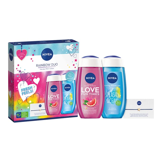 Nivea Rainbow Duo Gift Set, 06103, 5025970013091, Home Bargains