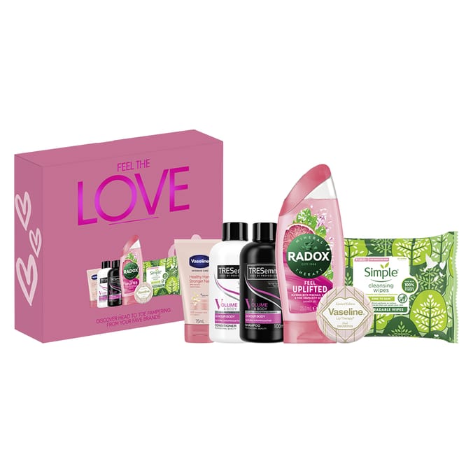 Feel the Love Gift Set, 08214, anti frizz, bar soap, bath bomb, bath