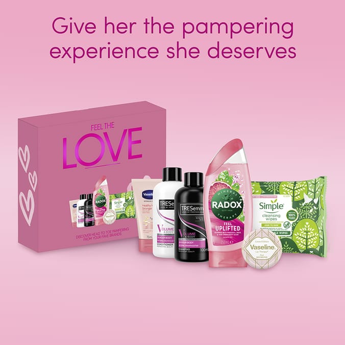 Feel the Love Gift Set, 08214, anti frizz, bar soap, bath bomb, bath