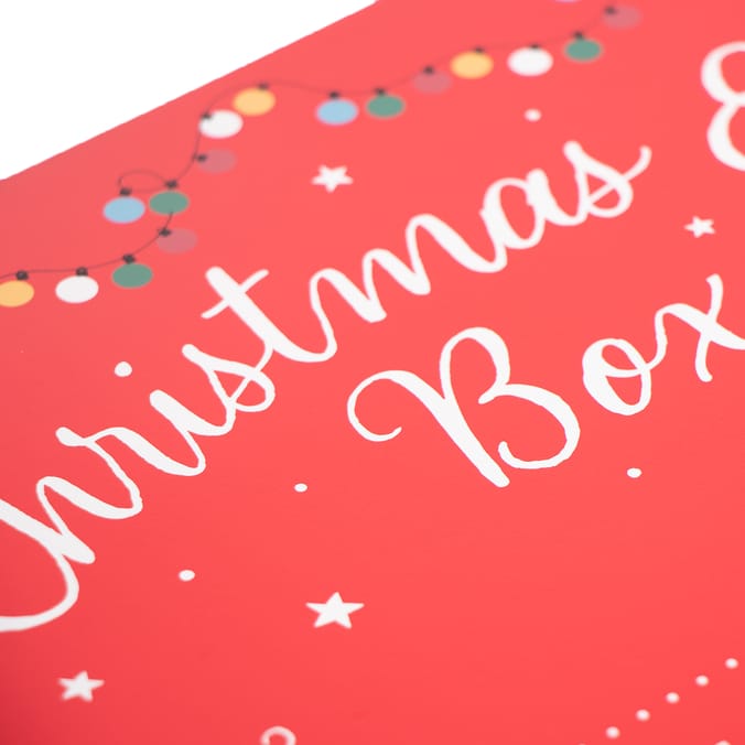 Wooden Christmas Eve Box - Red