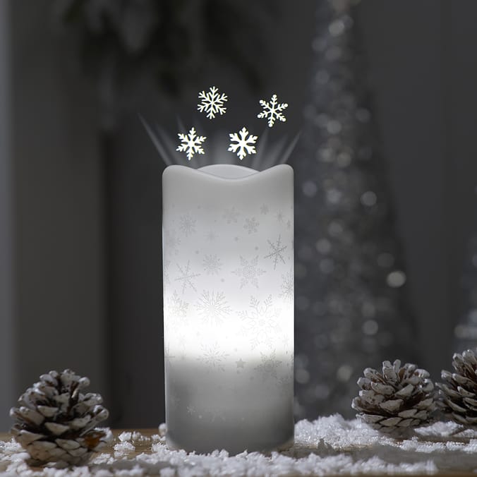 Festive Feeling LED Candle Projector Snowflake, LED, candles