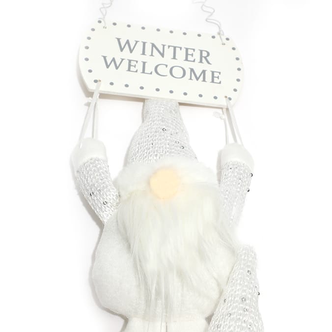 Festive Feeling: Hanging Gonk Plaque - Cream