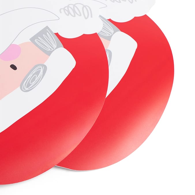 Sleigh Bells Santa Wipe Clean Place Mats 2 pack, kitchen, mat, messy