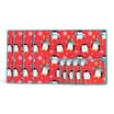 Home Collections: Set of 4 Placemats & Coasters- Red Penguins