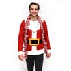 Festive Fun: Mens Novelty Red Santa Christmas Jumper 