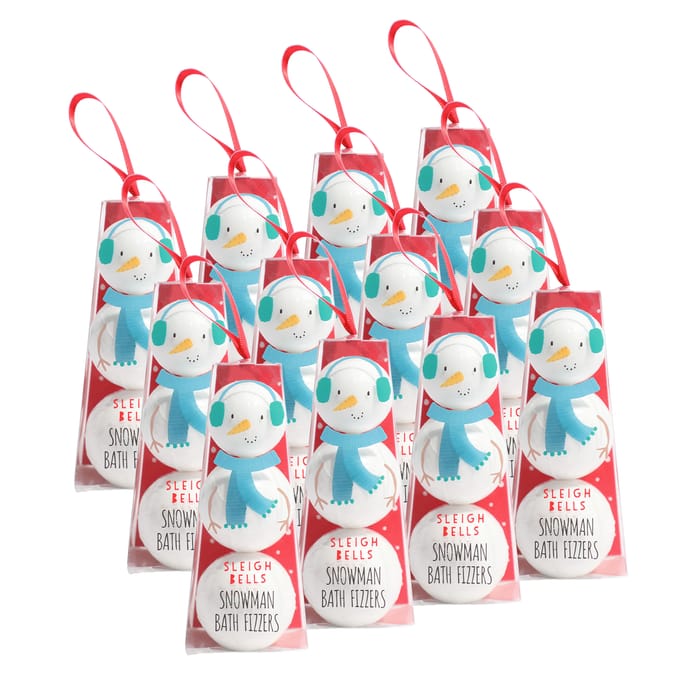 Sleigh Bells: Snowman Bath Fizzers (Case of 12)