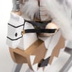 Festive Feeling: Nutcracker On Rocking Horse - Silver