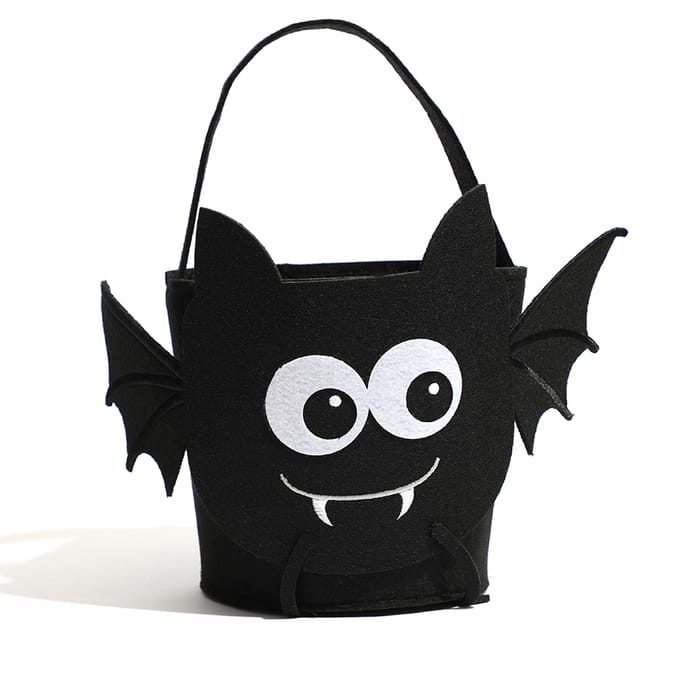 HallowScream Felt Bucket Bat Home Bargains
